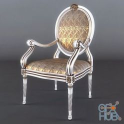 3D model Classic Chair with oval back