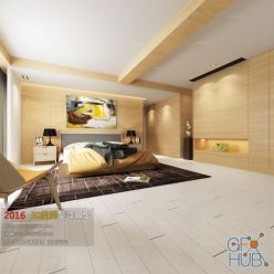 3D model Bedroom Space A042