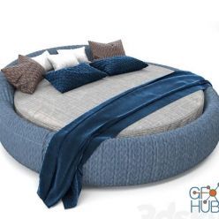 3D model Round bed