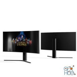 3D model Mi Curved Gaming Monitor 34inches