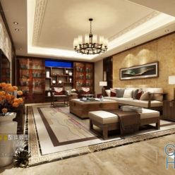 3D model Living room space C059