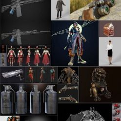 3D model PBR Game and 3D-Scan 3D-Models Bundle 1 September 2020