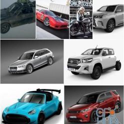 3D model Car 3D Model Bundle Jan 2019