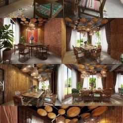 3D model Dining Room Interior Scenes Collection