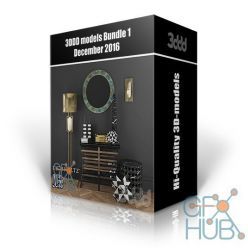 3D model 3DDD models – Bundle 1 December 2016