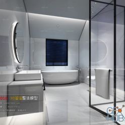 3D model Bathroom Space 001