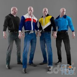 3D model Men's clothing (max, fbx)