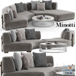 3D model Sofa Florida by Minotti