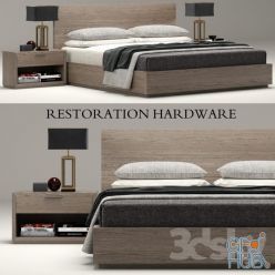 3D model Restoration Hardware Machinto bed