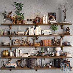 3D model Decorative set 06 with books