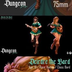 3D model Dungeon Pin-ups Bard – 3D Print