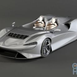 3D model Aston Martin Elva 2021