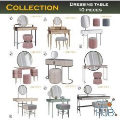 3D model CGTrader – Dressing table collection 3d models Low-poly