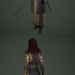 3D model Medieval Female Warrior