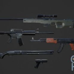 3D model Modern Weapons Set