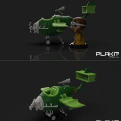 3D model PlaKit Dastardly And Muddley Machines ZILLY PLANE – 3D Print