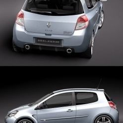3D model Renault Clio RS 2010