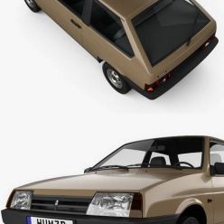3D model VAZ Lada 2108 1984 car