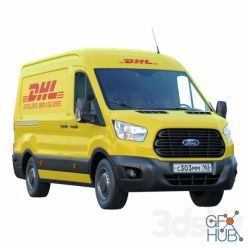 3D model Ford Transit DHL