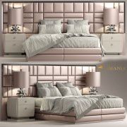 3D model Bed Caesar train 360 by Smania