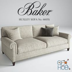 3D model Baker HUXLEY SOFA No. 6605S