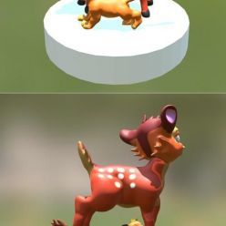 3D model Bambi and Simba – 3D Print