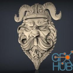 3D model ﻿Viking Warrior Face – 3D Print