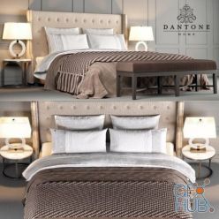 3D model Classic bed Jarrow Buttons by Dantone Home