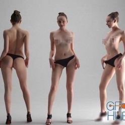 3D model Sexy Woman Standing Scanned