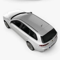 3D model Alfa Romeo 159 Sportwagon 2011 car