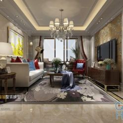 3D model Living room space B057