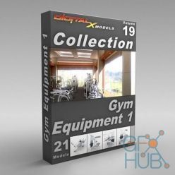 3D model DigitalXModels – Volume 19 – Gym Equipment 1