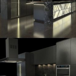 3D model Glow kitchen set