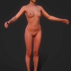 3D model Naked Girl (OBJ)