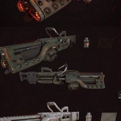 3D model Heavy Plasma Gun