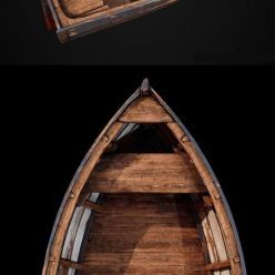 3D model Wooden Boat