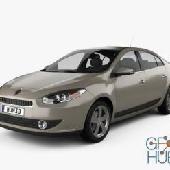 3D model Renault Fluence 2010 car