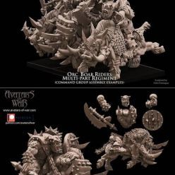 3D model Avatars of War - Orc Boar Riders – 3D Print