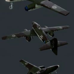 3D model Messerschmitt Me.262 PBR