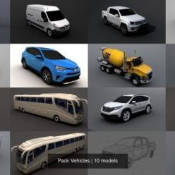 3D model CGTrader – Pack Vehicles 3D Model Collection