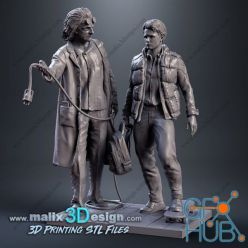 3D model Back to the Future - Marty and Doc