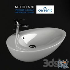 3D model Sink Sersanit MELODIA 70