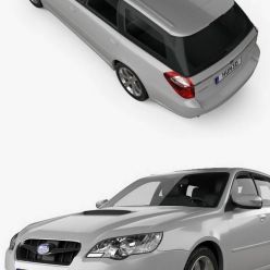 3D model Hum 3D Subaru Legacy station wagon 2008