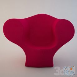 3D model Armchair Moroso Soft Big Easy