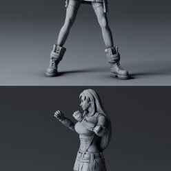 3D model Tifa Lockhart - Combat Stance – 3D Print