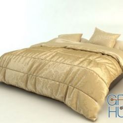 3D model Bedding with blanket and pillows