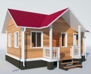 3D model Wooden small house