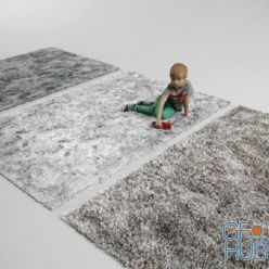 3D model Fluff Rug