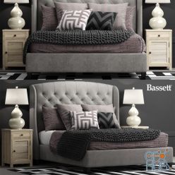 3D model Arched Queen bed by Bassett