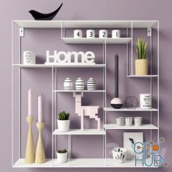 3D model Shelves Hylla Labyrint by Bruka Design